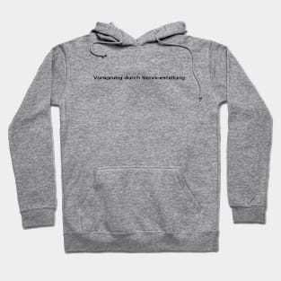 Vorsprung durch Servicestellung (Schwarz) Hoodie